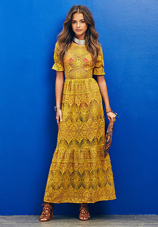 Back Ruffle Dress in Whisper White