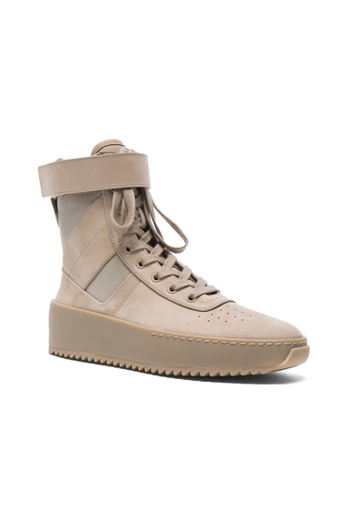Fear of God Nubuck Leather Military Sneakers in Neutrals. - size 40 (also in 41,44,45)