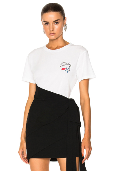 saint laurent lips t shirt