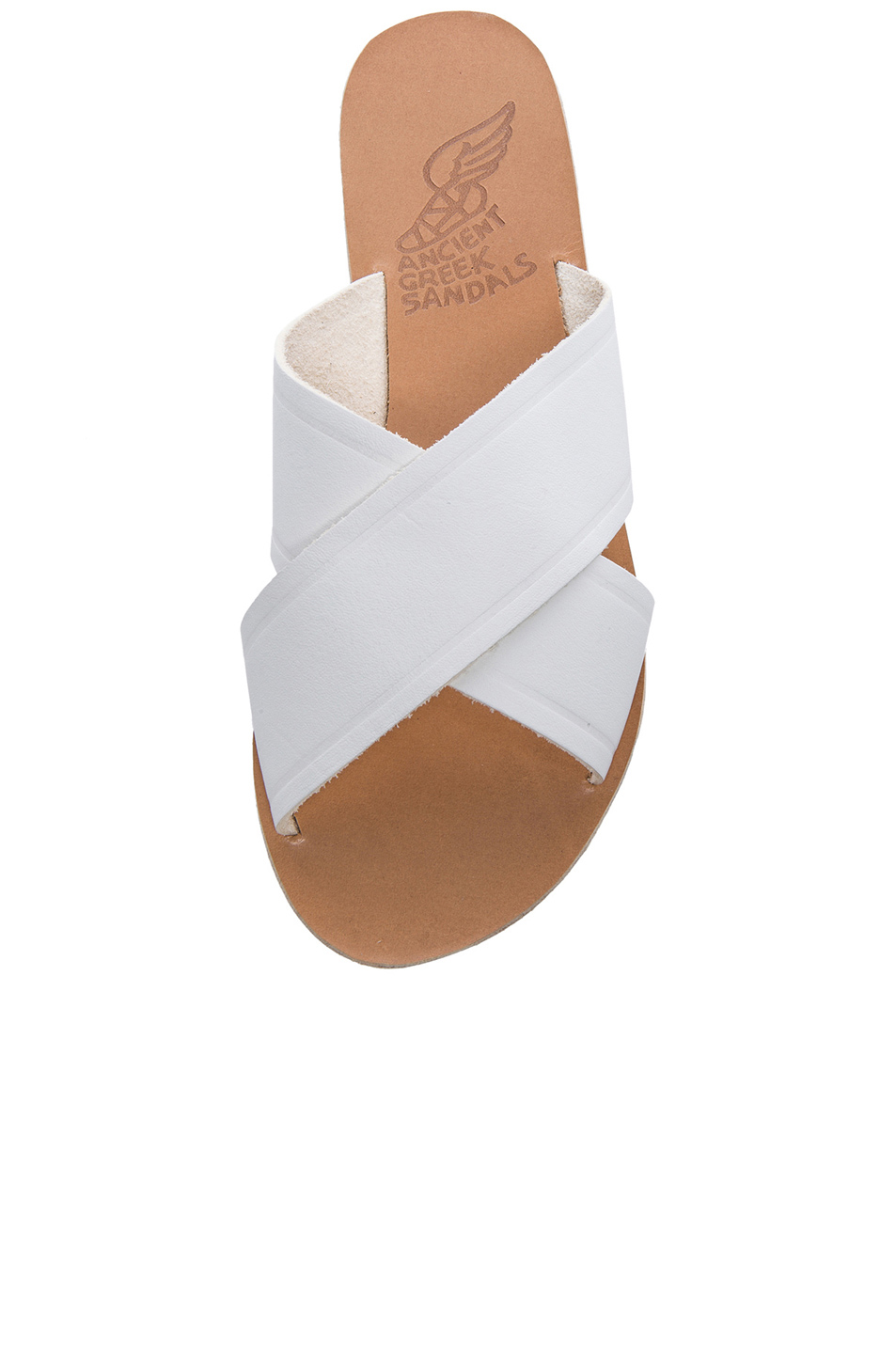white ancient greek sandals