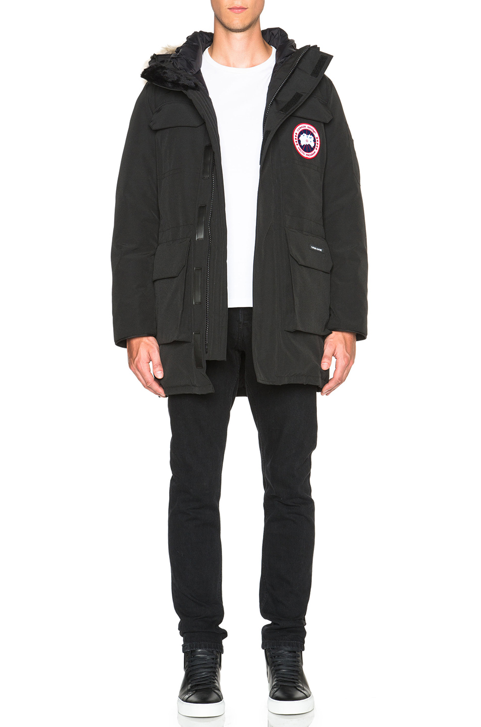 Photo of Canada Goose Citadel Poly-Blend Parka in Black - shop Canada Goose men fashion