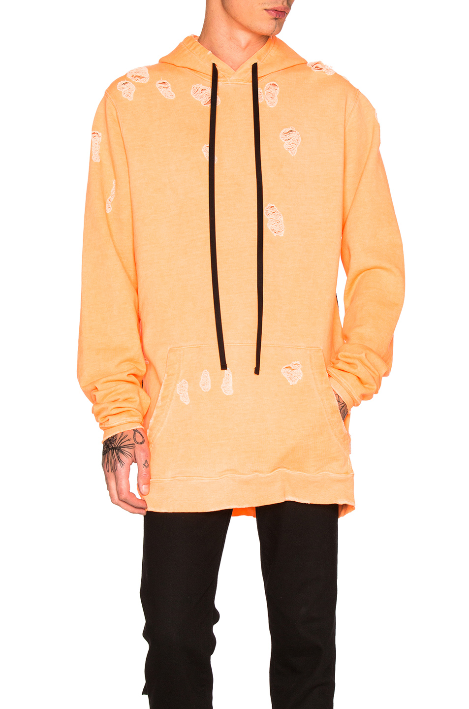 Unravel for FWRD Oversized Hoodie in Orange,Neon Unravel for FWRD Oversized Hoodie in Orange,Neon