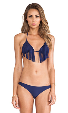 Acacia Swimwear Montauk Bikini Top in Indigo