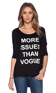 BLQ BASIQ More Issues than Vogue Tee in Black