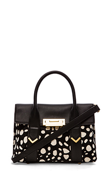 FLYNN Hudson Tote in Black & White