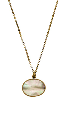 TORCHLIGHT Flip 18'' Necklace in Abalone & Brass