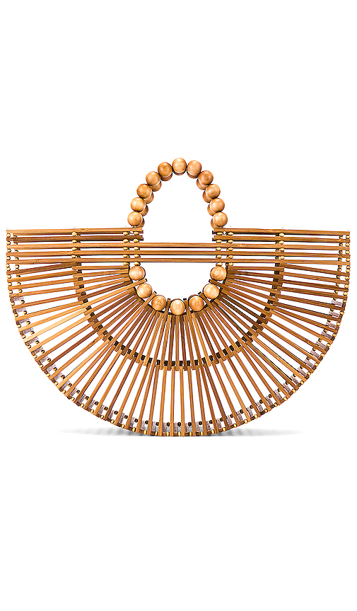 Adriana Degreas Bags ADRIANA DEGREAS X CULT GAIA FAN ARK IN BEIGE.