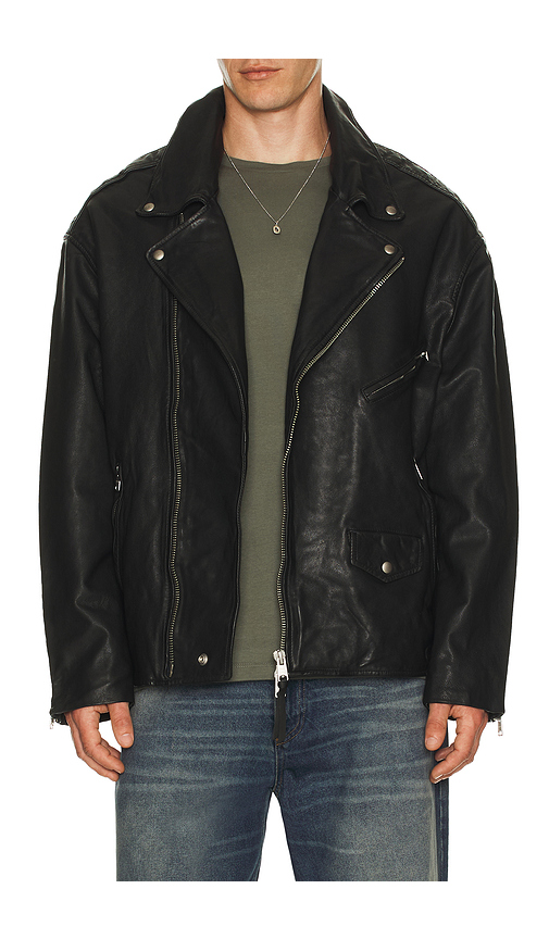 ALLSAINTS Bradford Biker Jacket in Black. Size L. Also in S, XL/1X.