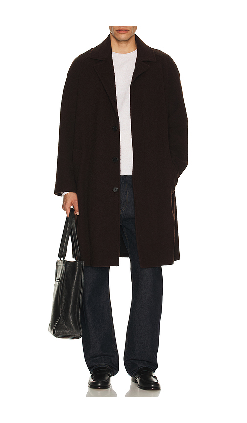 ALLSAINTS Duke Coat in Brown. Size 38. Also in 40, 42, 44.