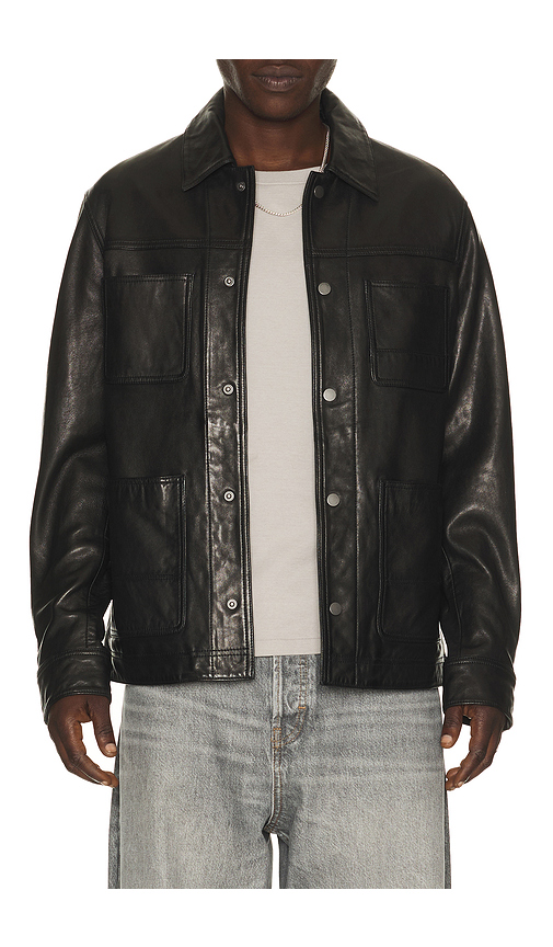 ALLSAINTS Saxon Jacket in Black. Size S. Also in M, L.