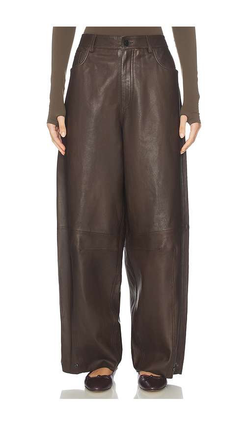ALLSAINTS Jett Lea Trouser in Brown. Size 4. Also in 0, 2, 6, 8, 10.