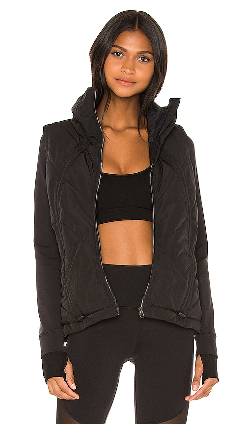ALO YOGA ALO COOL BREAKER JACKET IN BLACK.,ALOR-WO7