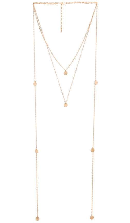 Amarilo Laurel Necklace in Metallic Gold.