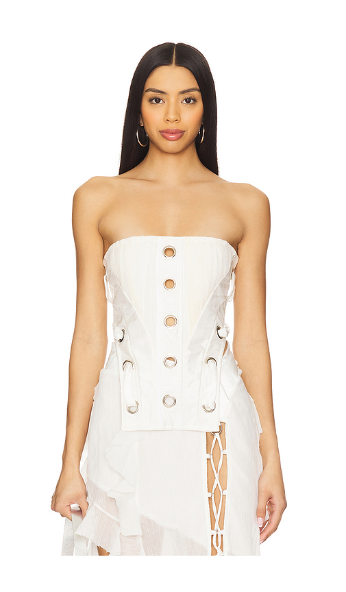 AMOR MIA Prey Corset in White. Size M. Also in S, XS.