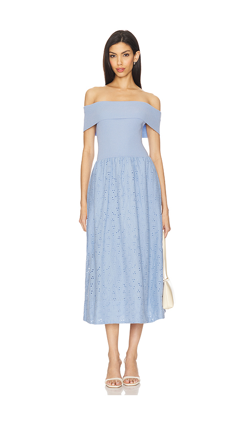 Mixed Media Off Shoulder Dress in . Taglia L. Also in M, S, XS - ASTR the Label - Modalova
