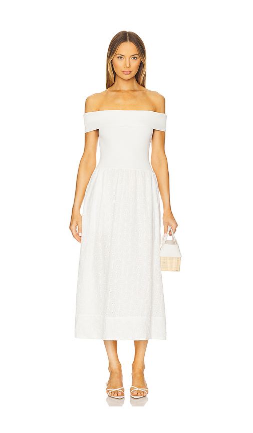 Mixed Media Off Shoulder Dress en . Taille XS. Also en S, M, L - ASTR the Label - Modalova