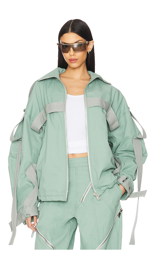 THE ATTICO Bomber Jacket in Green. Size 38. Also in 40.