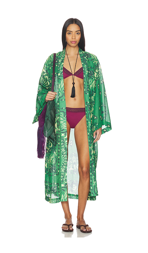 THE ATTICO Kimono in Green. Size 38. Also in 42, 44.