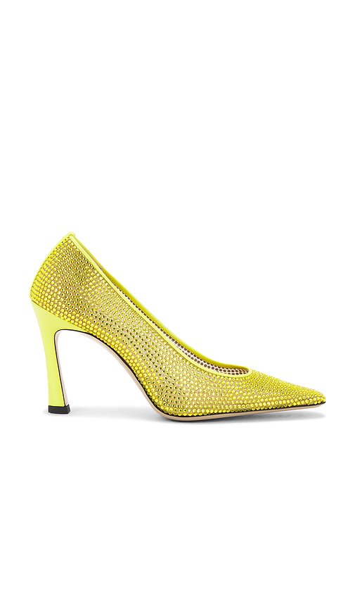 THE ATTICO Juno 95m Pump in Yellow. Size 39. Also in 36, 37, 37.5, 41.