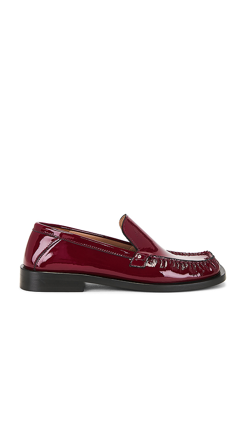 THE ATTICO Charles Loafer in Wine. Size 36.5. Also in 36, 37, 38, 39, 40, 37.5, 39.5.