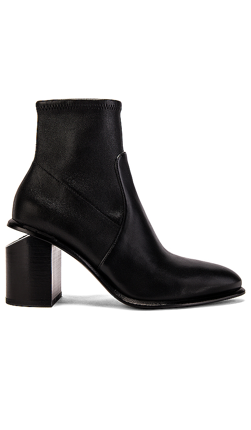 ALEXANDER WANG ALEXANDER WANG ANNA STRETCH BOOTIE IN BLACK.,AWAR-WZ13