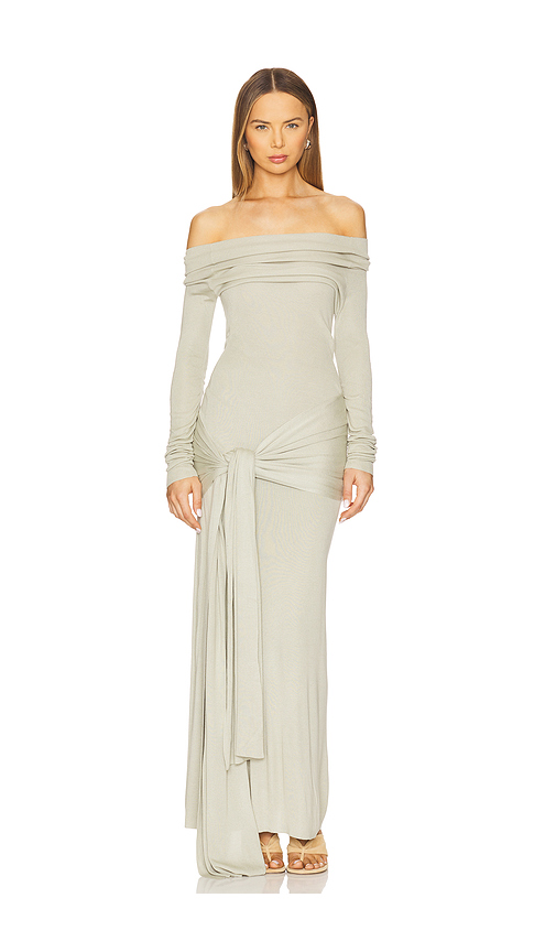 Aya Muse Kora Dress in Light Grey. Size L. Also in S.