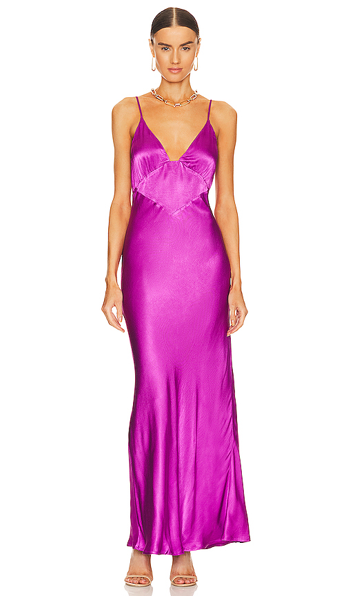 Bardot x REVOLVE Wintour Midi Slip Dress in Purple. Size 10. Also in 12, 6, 8.