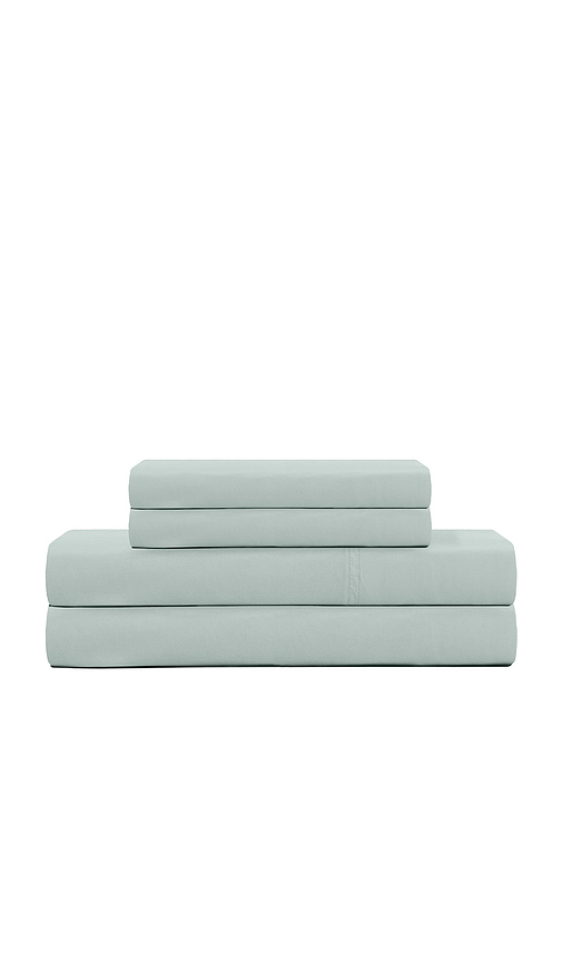 Barefoot Dreams Cal King Washed Bamboo Sheet Set in Sage.