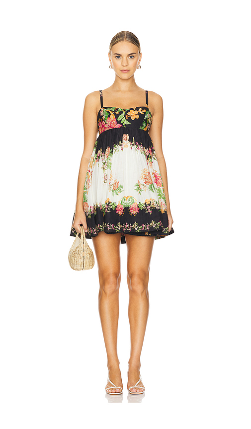 HEMANT AND NANDITA Short Dress With Quilted Yoke in Black. Size XL. Also in M.