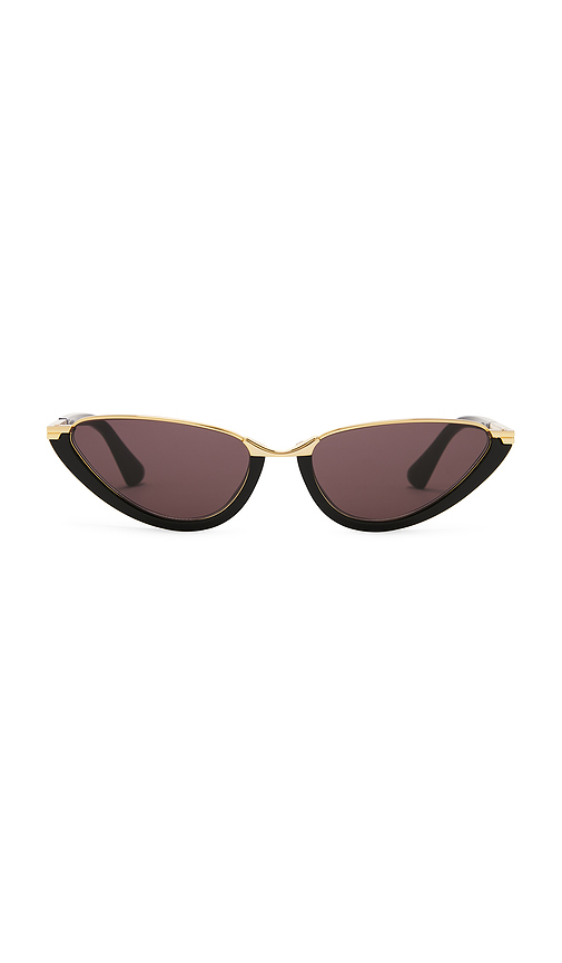 Bottega Veneta Cat Eye Sunglasses in Black.
