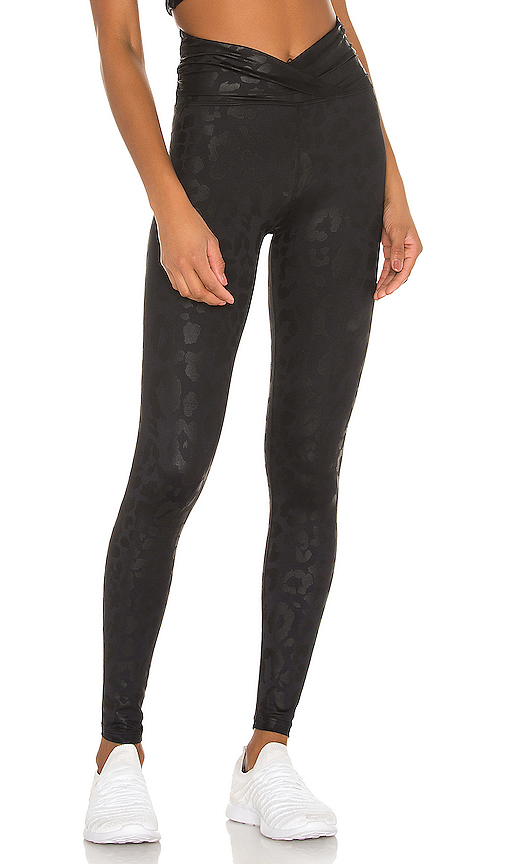 Leopard Tights Black Factory Sale, 56 