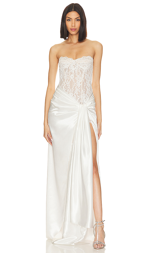 Bronx and Banco X Revolve Gina Gown in White. Size S. Also in M.