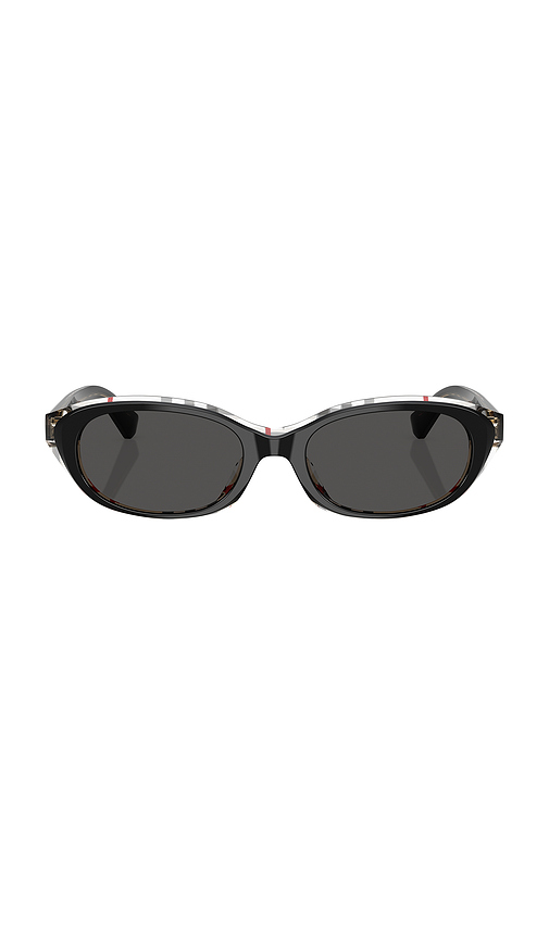Burberry Oval Sunglasses in Black.