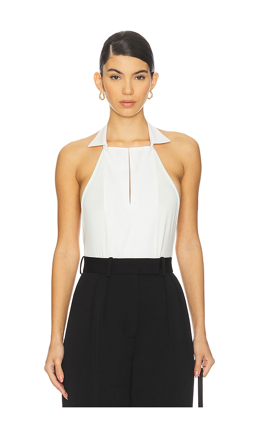 Bevza Manishka Bodysuit in Ivory. Size S. Also in L, M, XS.