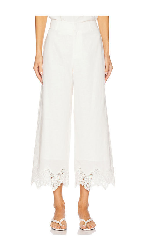 CAMI NYC Cassia High Rise Pant in White. Size 6. Also in 0, 00, 4.