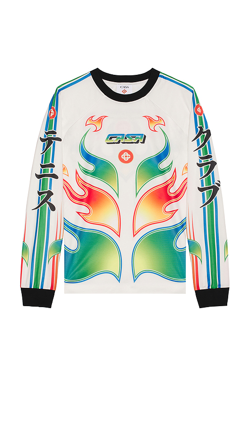 Long Sleeve Football Tee in . Size L. Also in M, S, XL/1X - Casablanca - Modalova