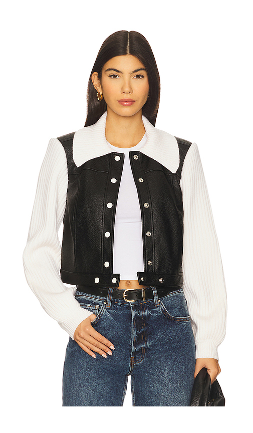 Cinq a Sept Ciara Jacket in Black,White. Size M. Also in L, S, XS.