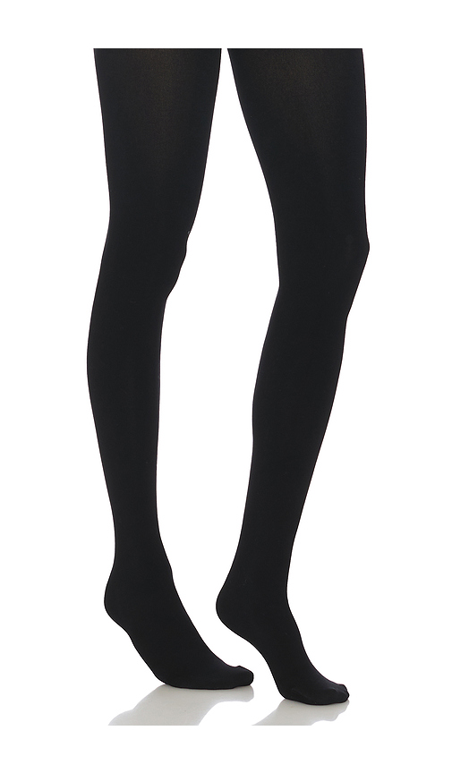 Commando Fleece Lined Opaque Tight in Black. Size S. Also in L, M, XL.