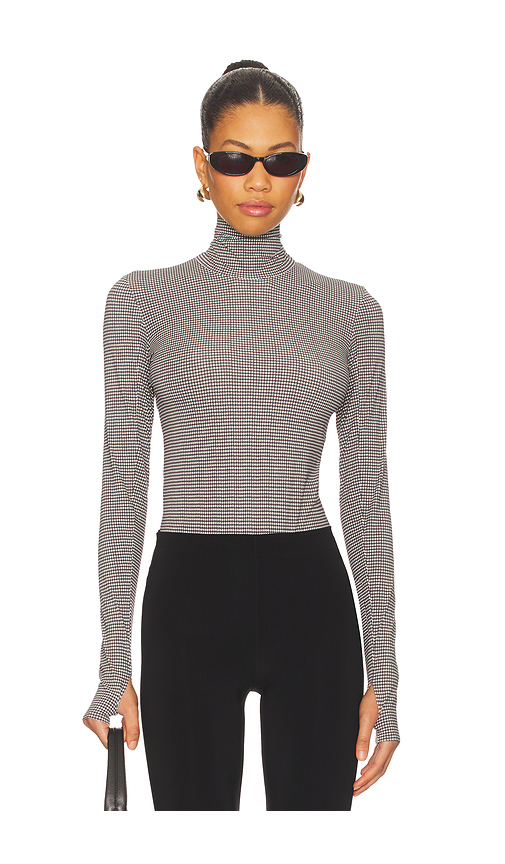 Commando Classic Turtleneck Bodysuit in Brown. Size S. Also in L, M, XL, XS.