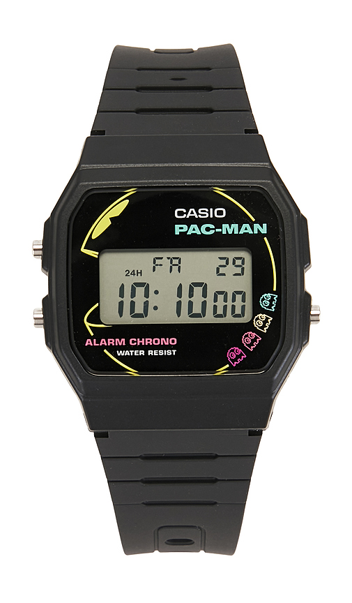 Casio Pacman Collaboration Series Watch in Black.