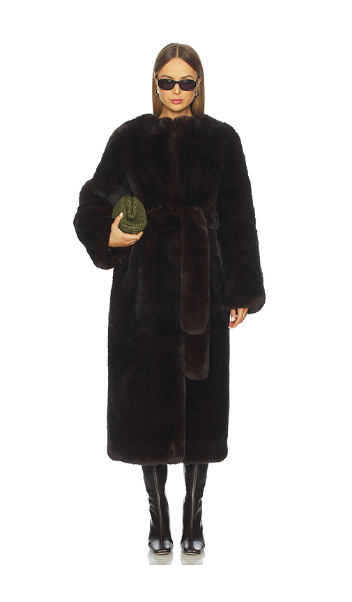 Cult Gaia Martina Coat in Brown. Size XS. Also in S.