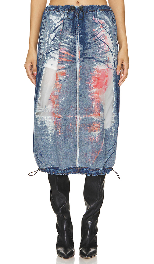 Diesel Mirtow Skirt in Denim-Medium. Size 24. Also in 26, 28.