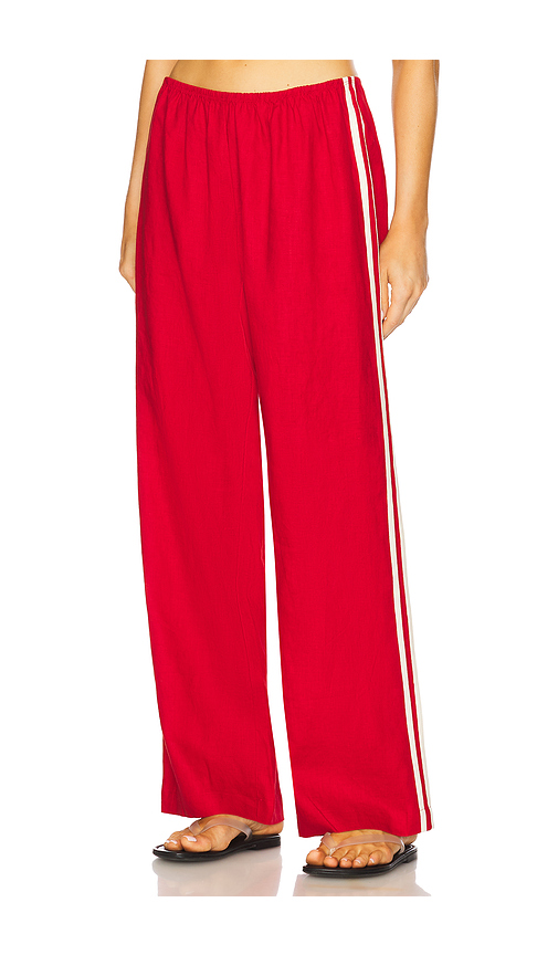 X REVOLVE The Linen Stripe Racer Pant in . Size XS. Also in S, M - DONNI. - Modalova
