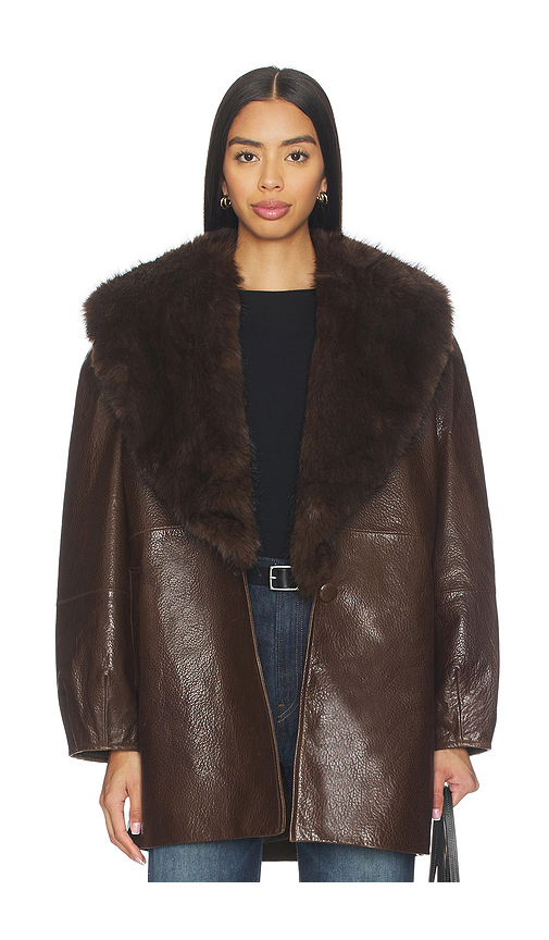 Ducie Nova Coat in Brown. Size L. Also in XS.