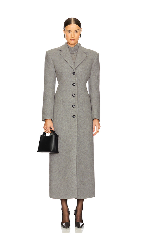 EAVES Yaron Manteco Wool Coat in Grey. Size S. Also in XXS, XS, M, L, XL.