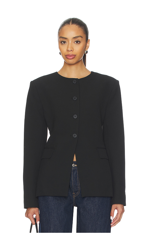 EAVES Keki Collarless Blazer in Black. Size S. Also in XXS, XS, M.