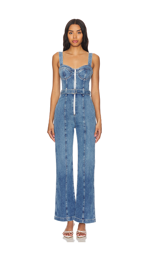 ETICA Anna Bustier Jumpsuit in Denim-Medium. Size S. Also in M.