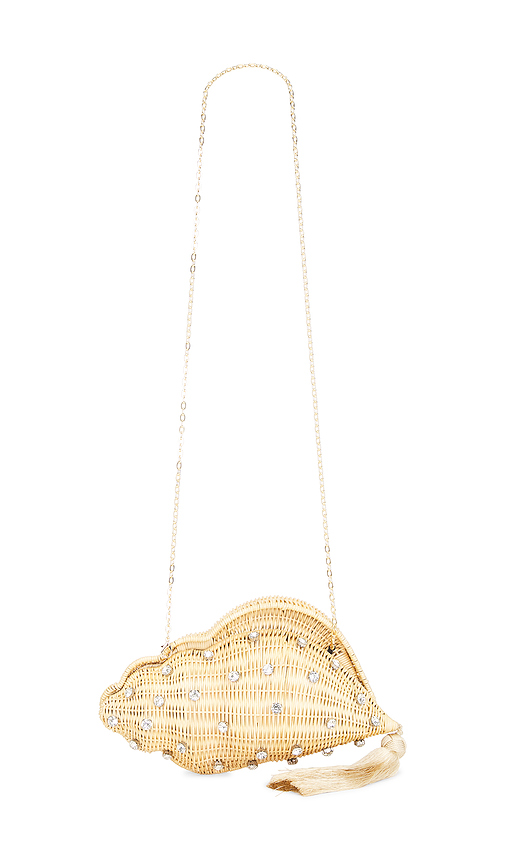 Emm Kuo Shellona Shell Shaped Evening Bag in Beige.