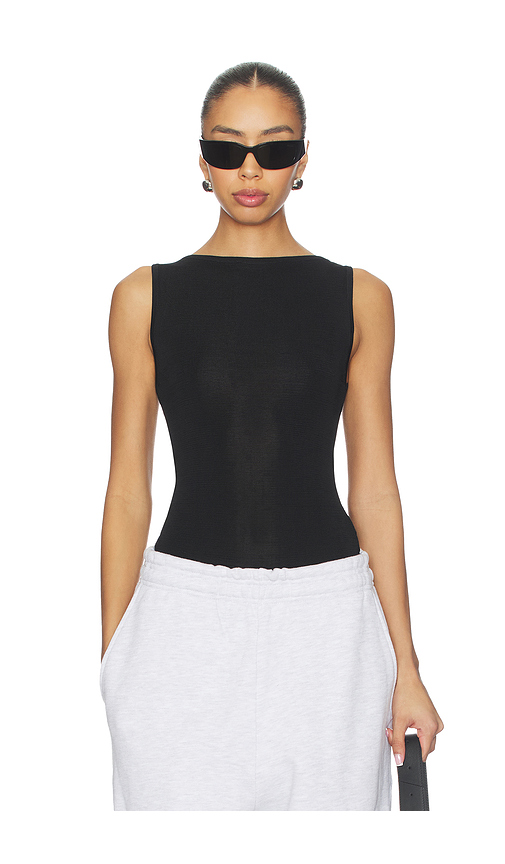 Entire Studios Boat Neck Bodysuit in Black. Size M. Also in XS.
