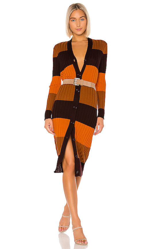 Equipment Tops EQUIPMENT VERELLE CARDIGAN IN ORANGE.
